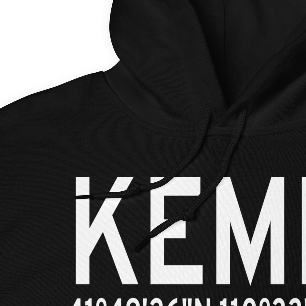 Kemmerer Municipal Airport (KEMM) ICAO Hoodie Sweatshirt 