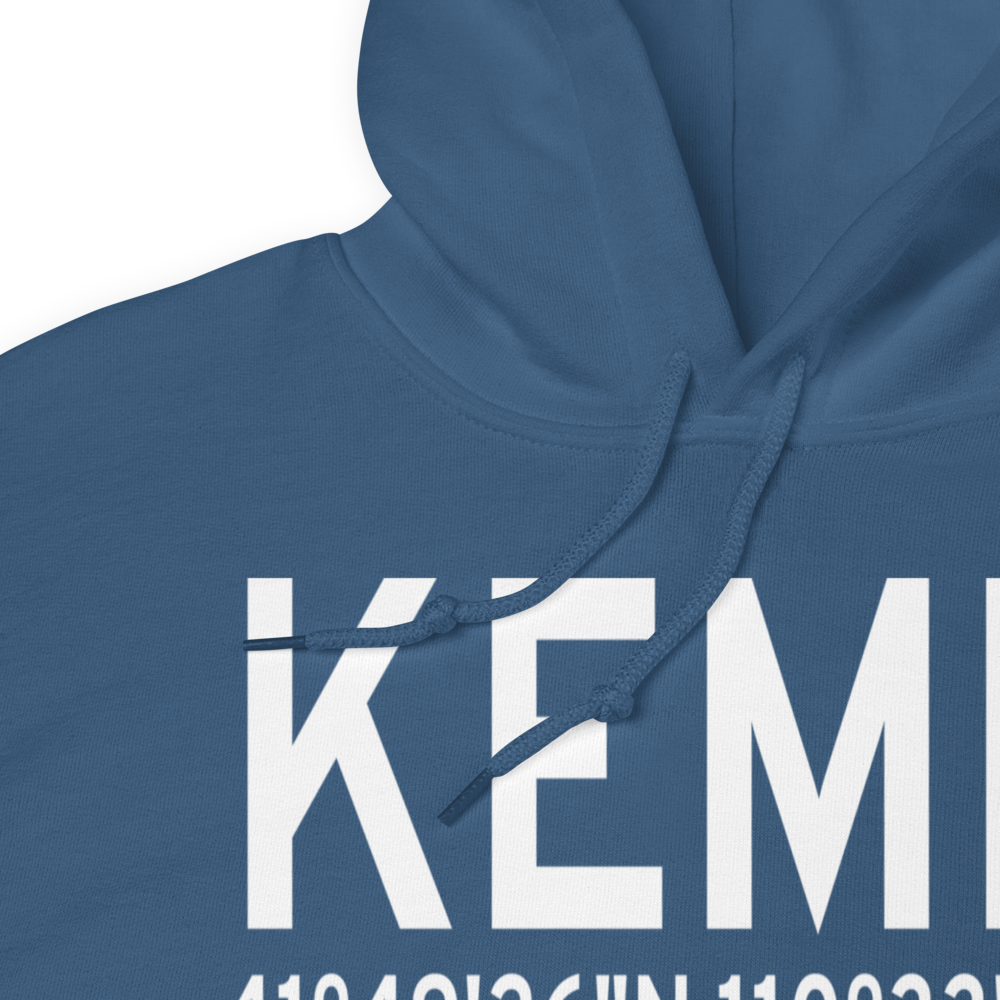 Kemmerer Municipal Airport (KEMM) ICAO Hoodie Sweatshirt 