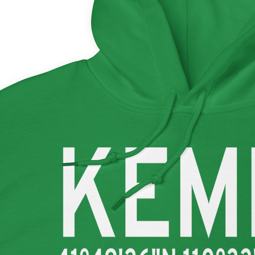 Kemmerer Municipal Airport (KEMM) ICAO Hoodie Sweatshirt 