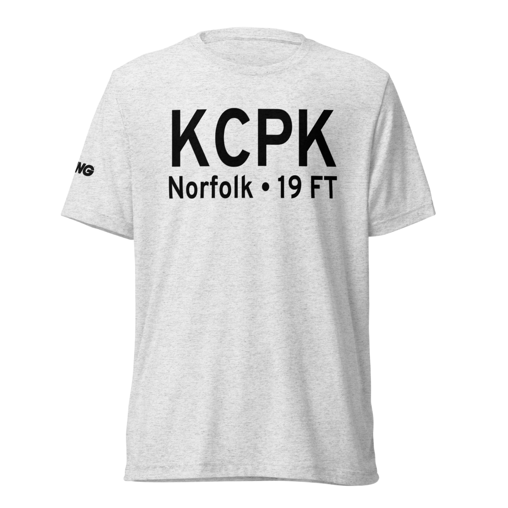 Chesapeake Regional Airport (KCPK) ICAO Tri-blend T-Shirt 