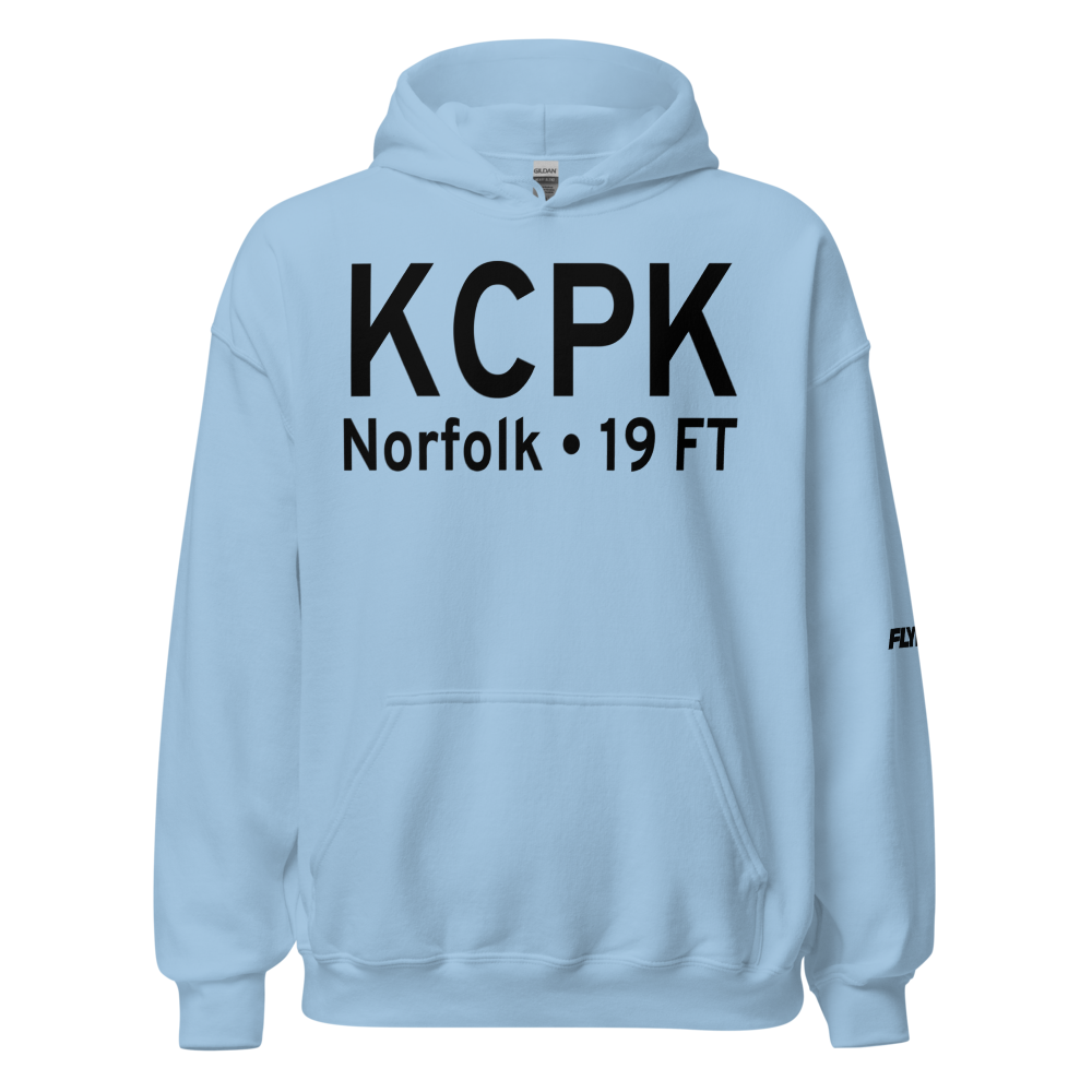 Chesapeake Regional Airport (KCPK) ICAO Hoodie Sweatshirt 