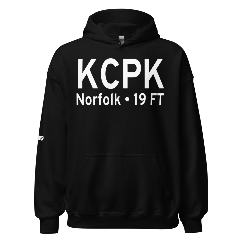 Chesapeake Regional Airport (KCPK) ICAO Hoodie Sweatshirt 
