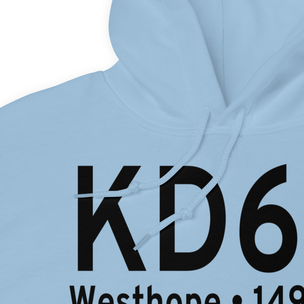 Westhope Municipal Airport (KD64) ICAO Hoodie Sweatshirt 