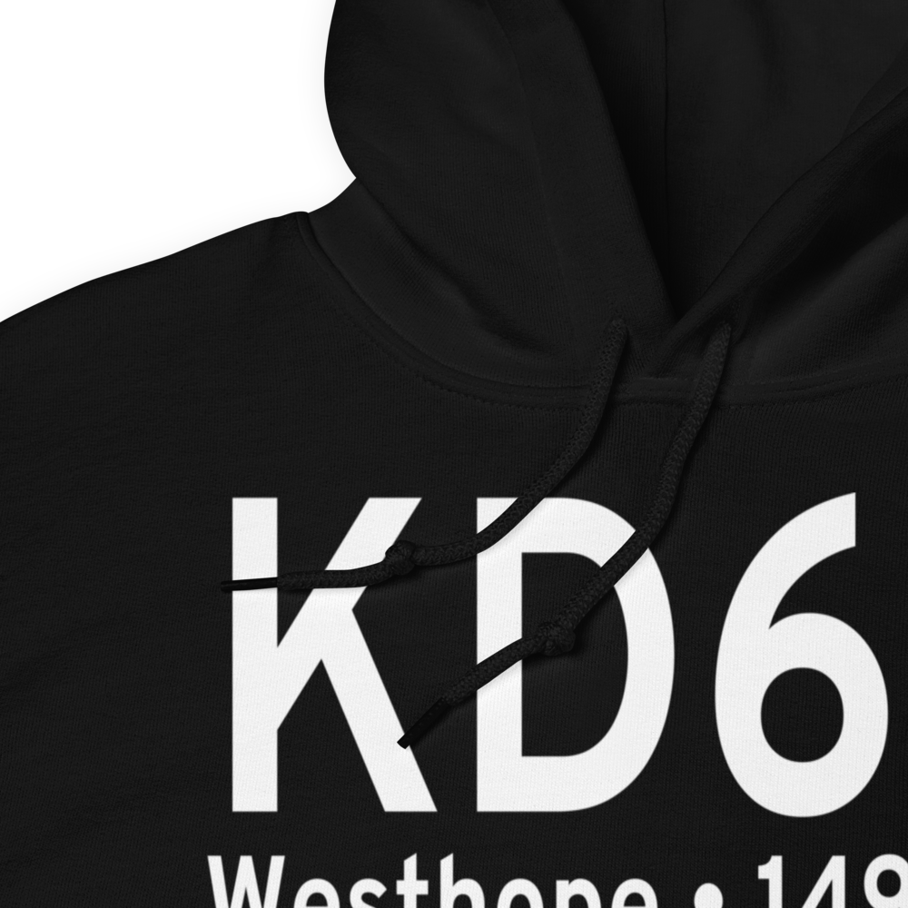Westhope Municipal Airport (KD64) ICAO Hoodie Sweatshirt 