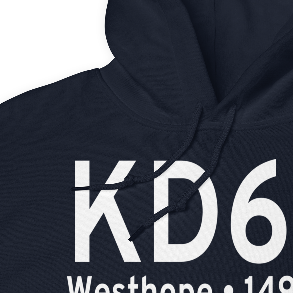 Westhope Municipal Airport (KD64) ICAO Hoodie Sweatshirt 