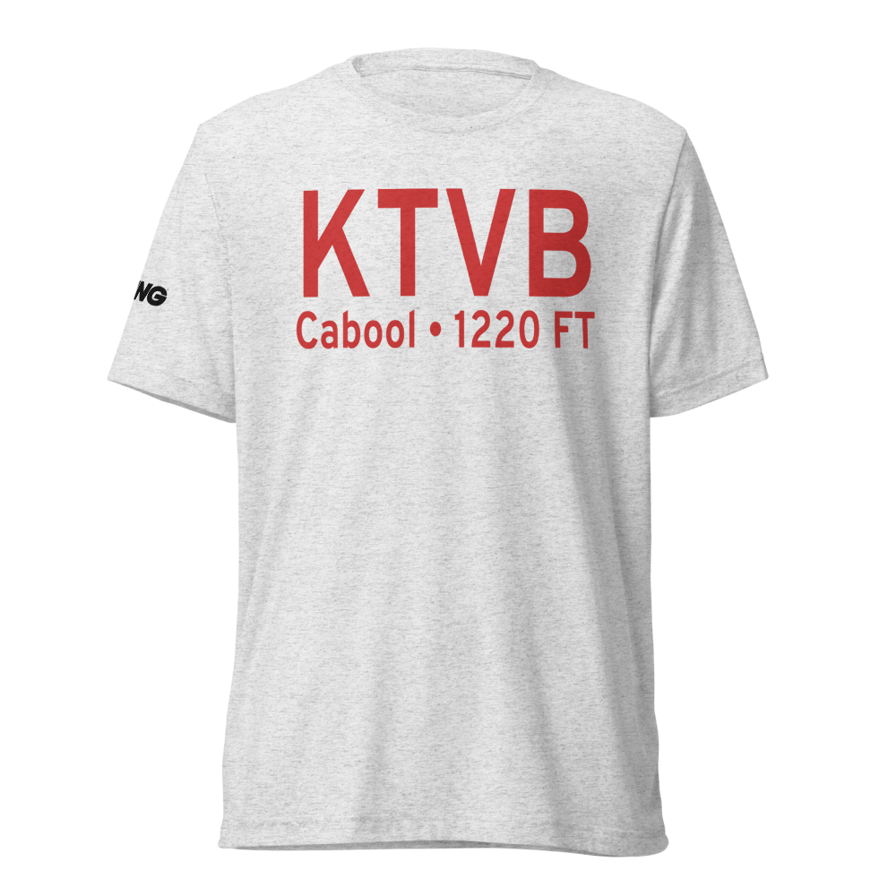 Cabool Memorial Airport (KTVB) ICAO Tri-blend T-Shirt 