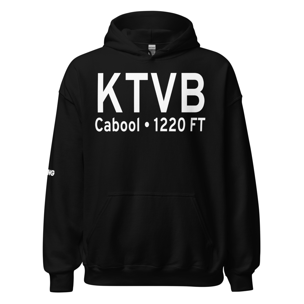 Cabool Memorial Airport (KTVB) ICAO Hoodie Sweatshirt 