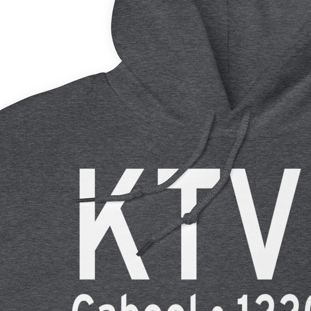 Cabool Memorial Airport (KTVB) ICAO Hoodie Sweatshirt 