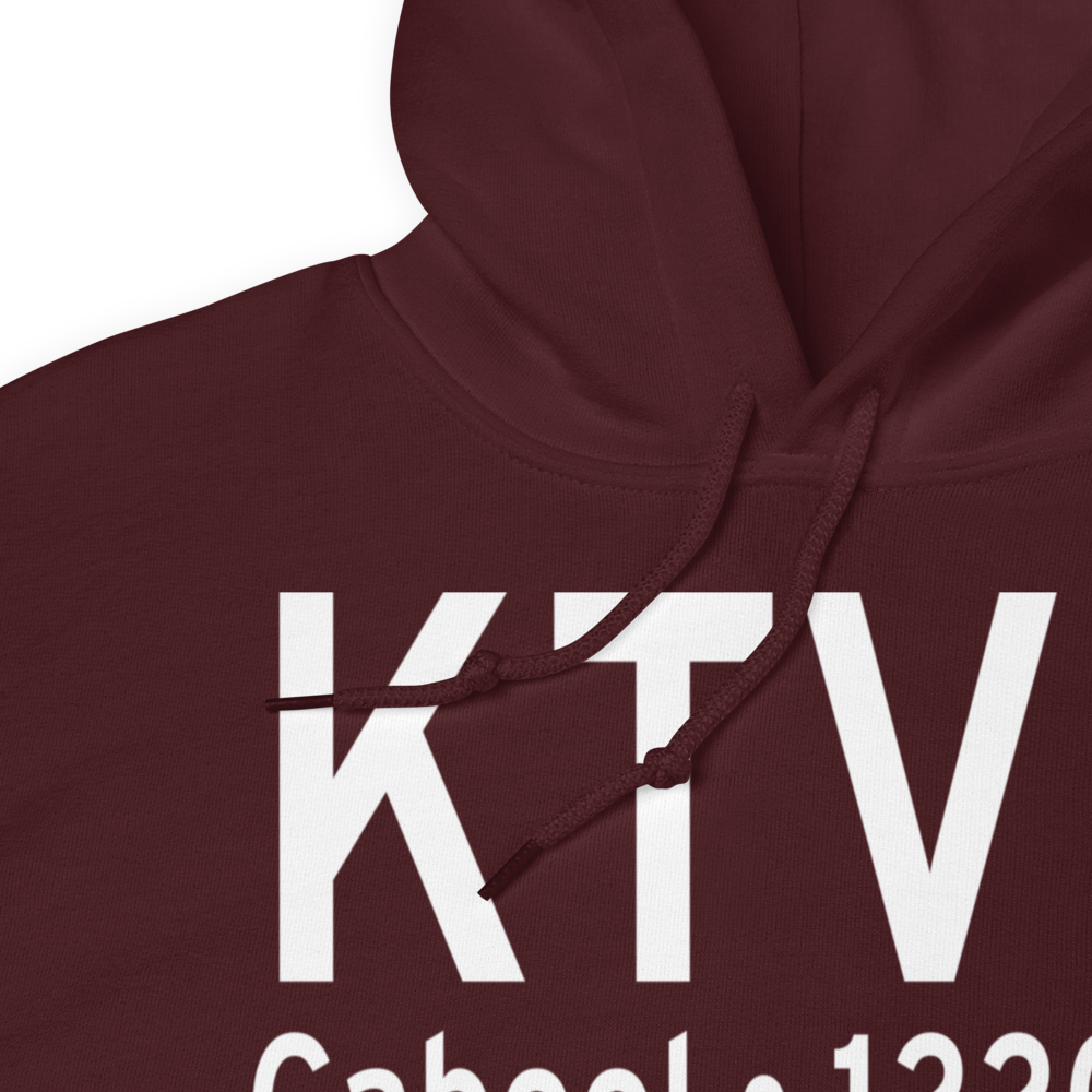 Cabool Memorial Airport (KTVB) ICAO Hoodie Sweatshirt 