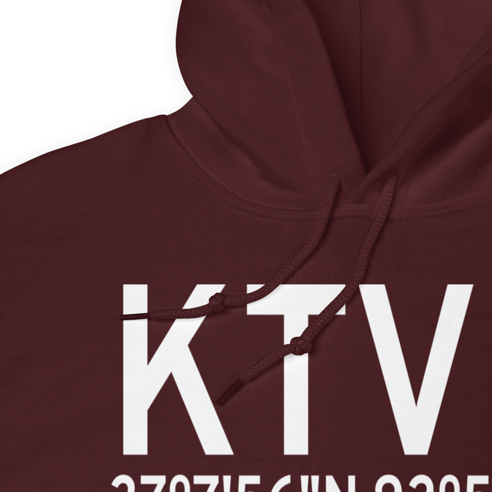 Cabool Memorial Airport (KTVB) ICAO Hoodie Sweatshirt 