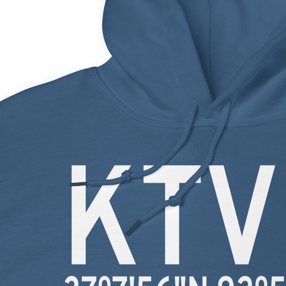 Cabool Memorial Airport (KTVB) ICAO Hoodie Sweatshirt 