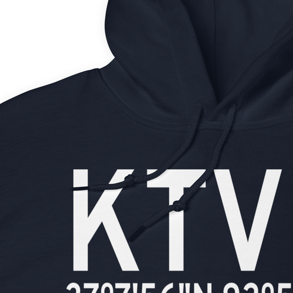 Cabool Memorial Airport (KTVB) ICAO Hoodie Sweatshirt 