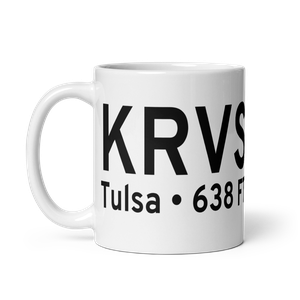 Richard Lloyd Jones Jr Airport (KRVS) ICAO Mug