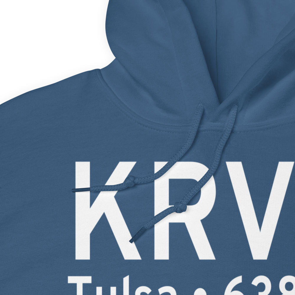 Richard Lloyd Jones Jr Airport (KRVS) ICAO Hoodie Sweatshirt 