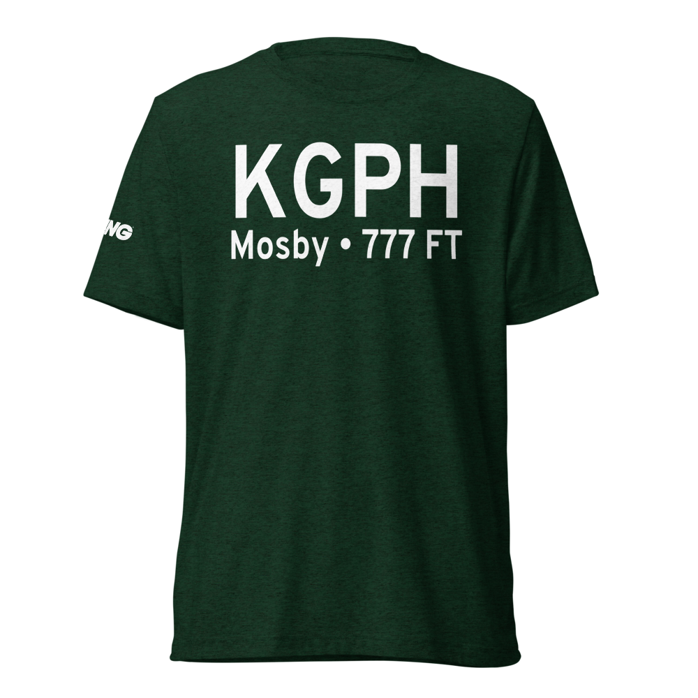 Midwest National Air Center Airport (KGPH) ICAO Tri-blend T-Shirt 