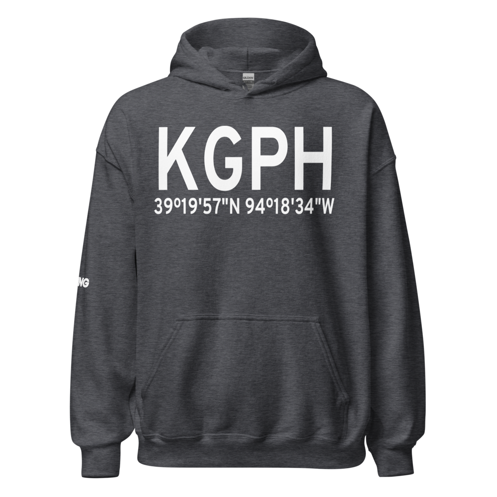Midwest National Air Center Airport (KGPH) ICAO Hoodie Sweatshirt 