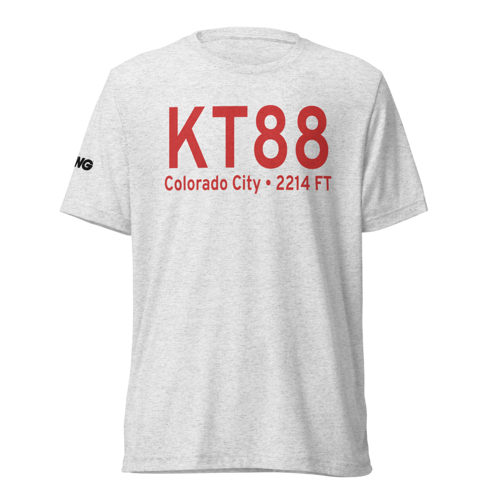 Colorado City Airport (KT88) ICAO Tri-blend T-Shirt 