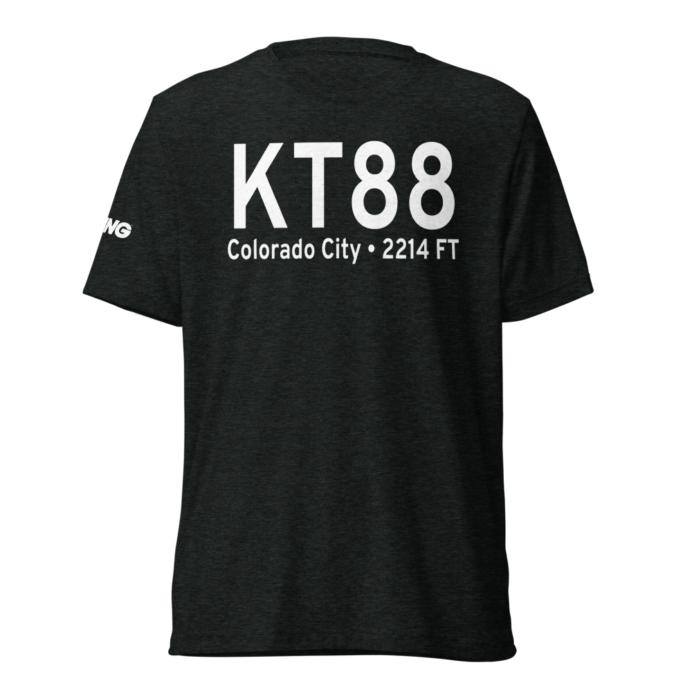 Colorado City Airport (KT88) ICAO Tri-blend T-Shirt 