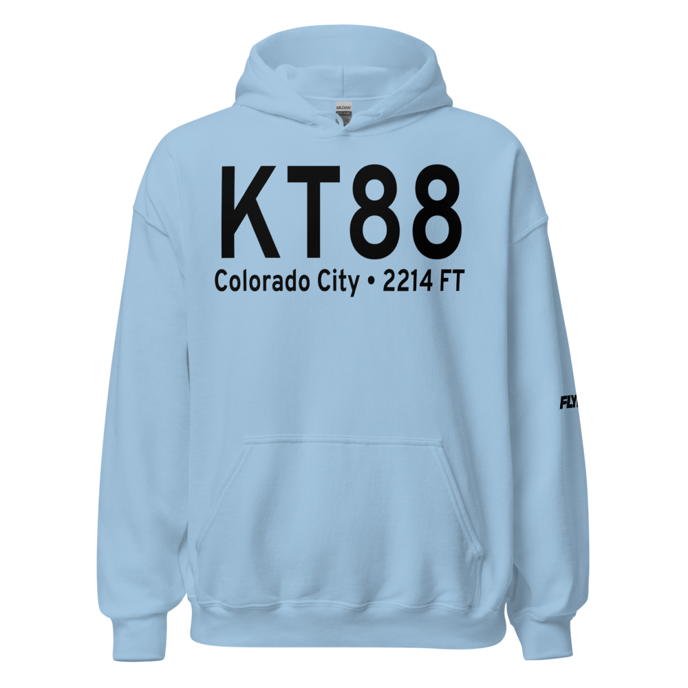 Colorado City Airport (KT88) ICAO Hoodie Sweatshirt 