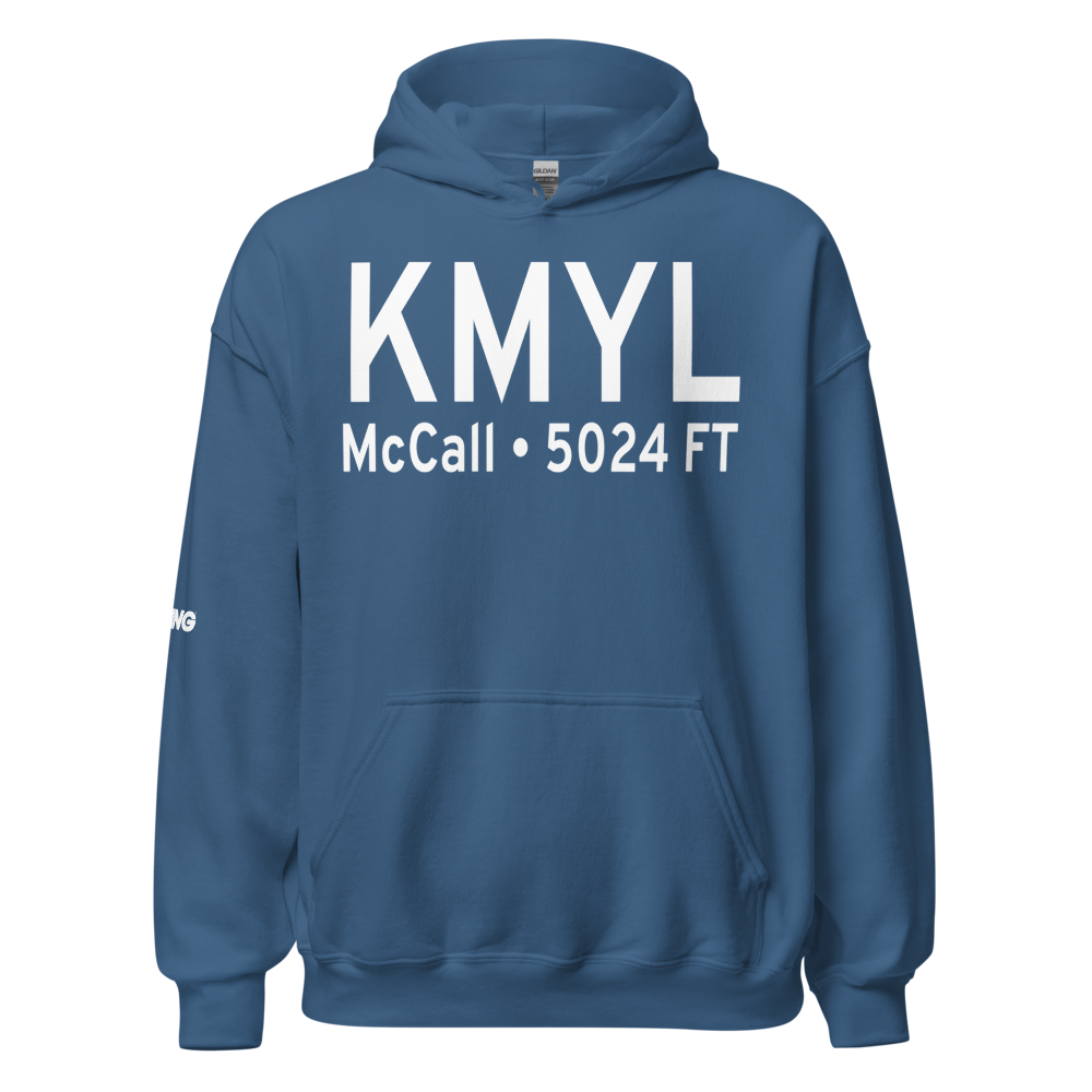 McCall Municipal Airport (KMYL) ICAO Hoodie Sweatshirt 