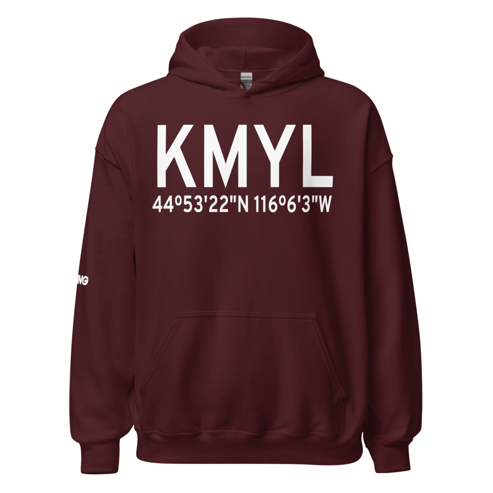 McCall Municipal Airport (KMYL) ICAO Hoodie Sweatshirt 