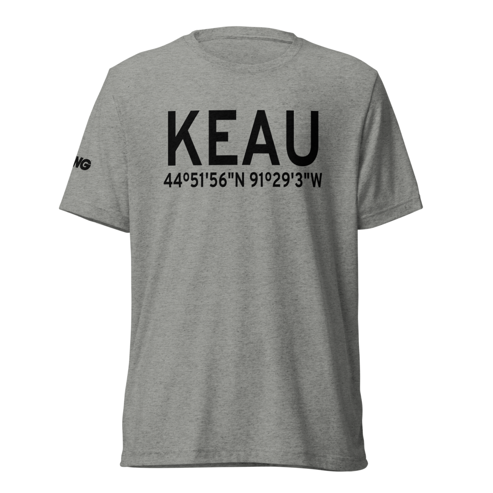 Chippewa Valley Regional Airport (KEAU) ICAO Tri-blend T-Shirt 
