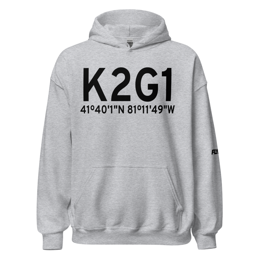 Concord Airpark (K2G1) ICAO Hoodie Sweatshirt 