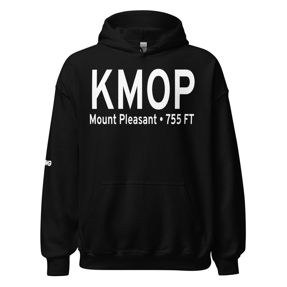 Mount Pleasant Municipal Airport (KMOP) ICAO Hoodie Sweatshirt 