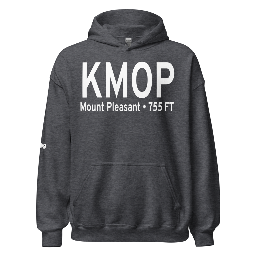 Mount Pleasant Municipal Airport (KMOP) ICAO Hoodie Sweatshirt 