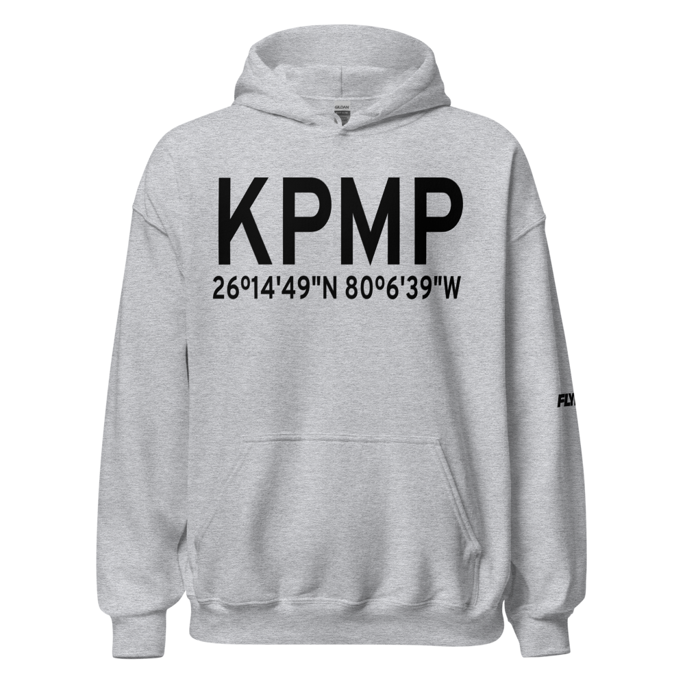 Pompano Beach Airpark (KPMP) ICAO Hoodie Sweatshirt 