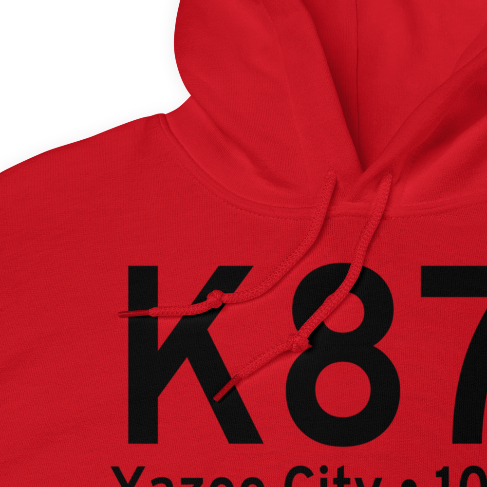 Yazoo County Airport (K87I) ICAO Hoodie Sweatshirt 
