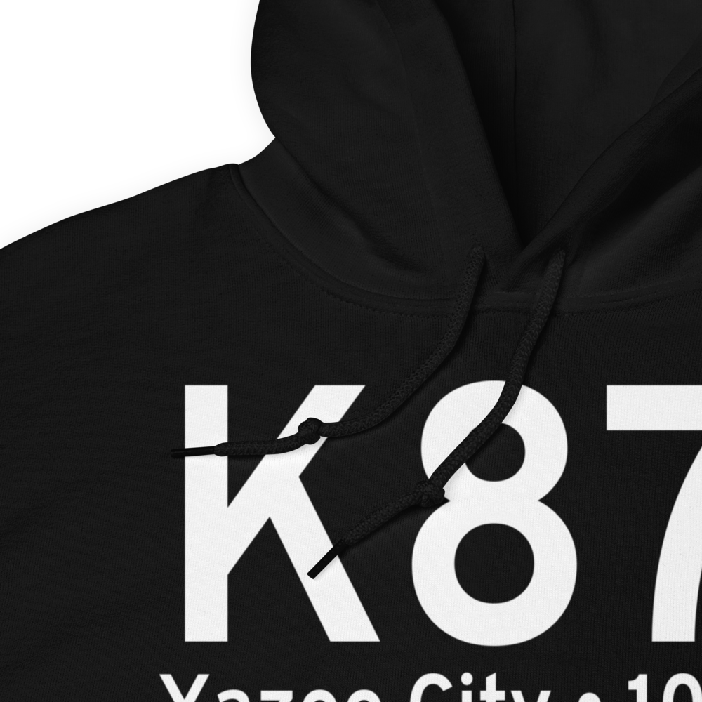 Yazoo County Airport (K87I) ICAO Hoodie Sweatshirt 