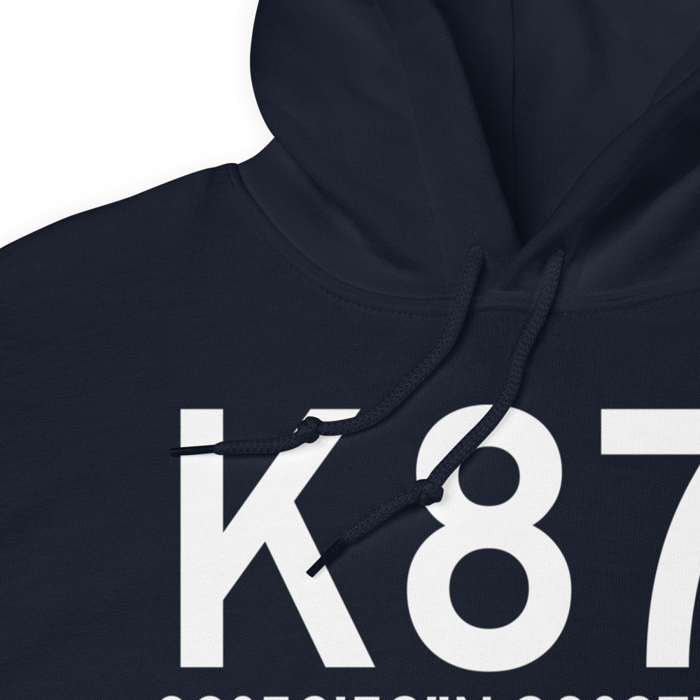 Yazoo County Airport (K87I) ICAO Hoodie Sweatshirt 