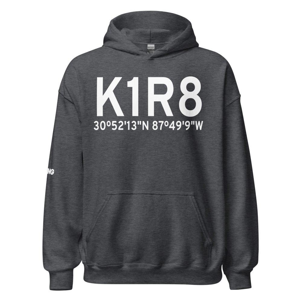 Bay Minette Municipal Airport (K1R8) ICAO Hoodie Sweatshirt 