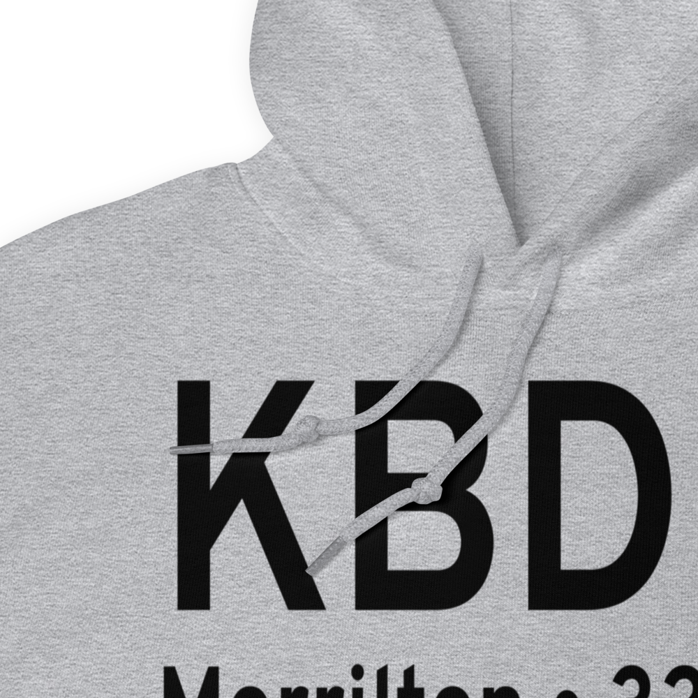 Morrilton Municipal Airport (KBDQ) ICAO Hoodie Sweatshirt 