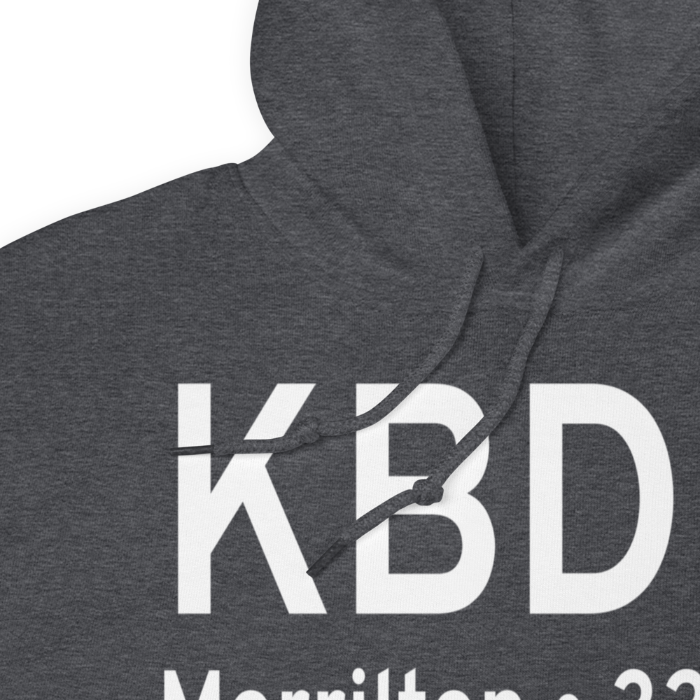 Morrilton Municipal Airport (KBDQ) ICAO Hoodie Sweatshirt 