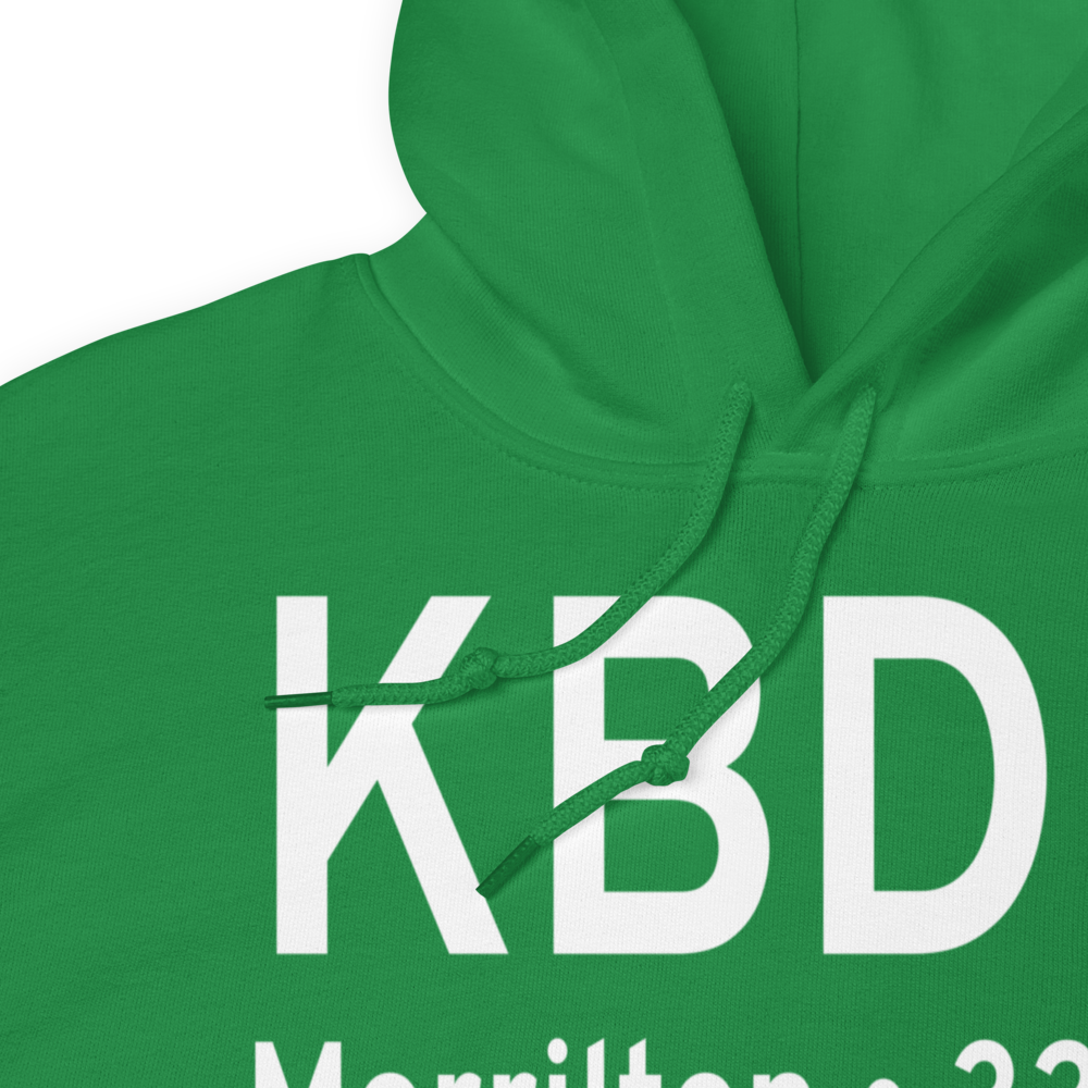 Morrilton Municipal Airport (KBDQ) ICAO Hoodie Sweatshirt 