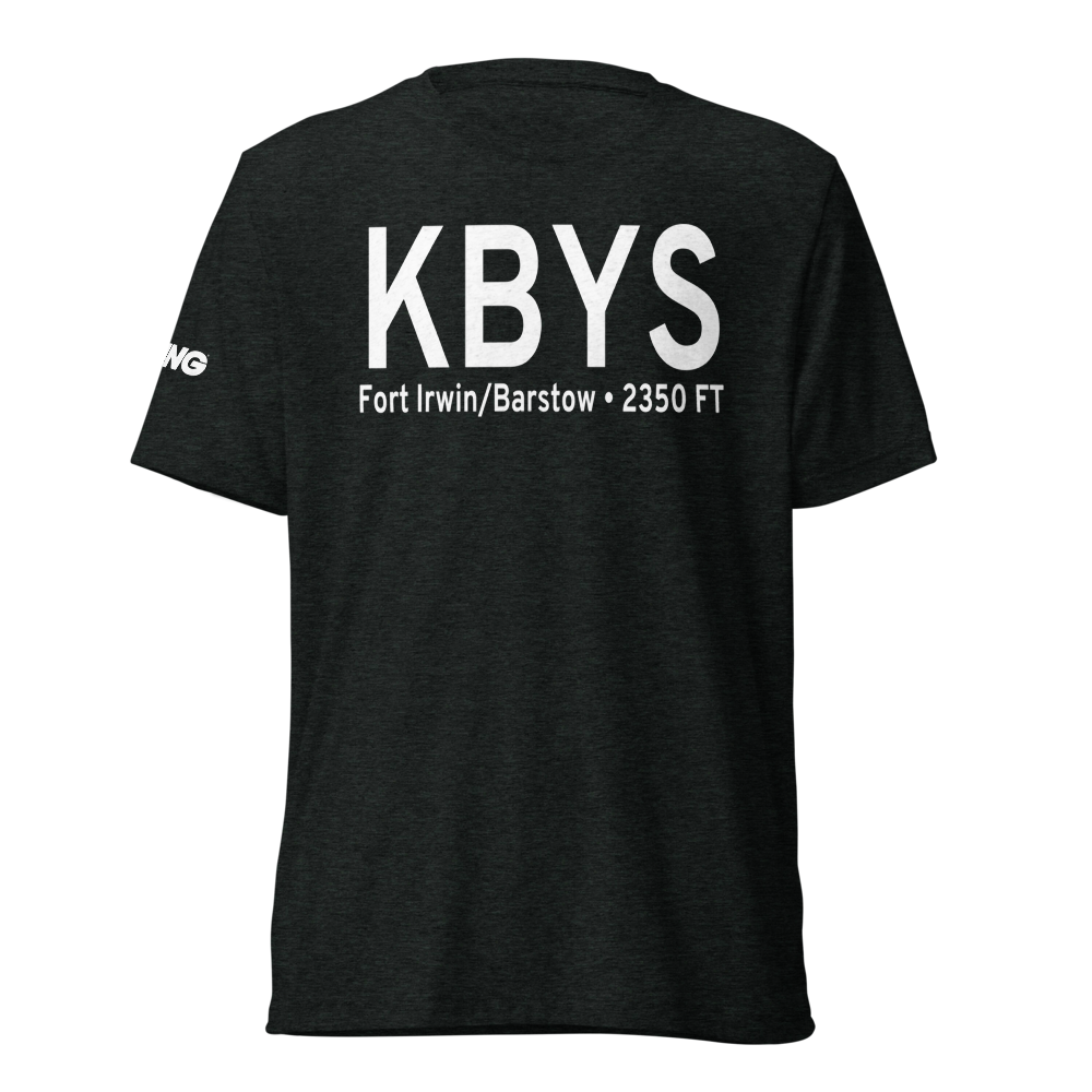 Bicycle Lake Army Air Field (KBYS) ICAO Tri-blend T-Shirt 