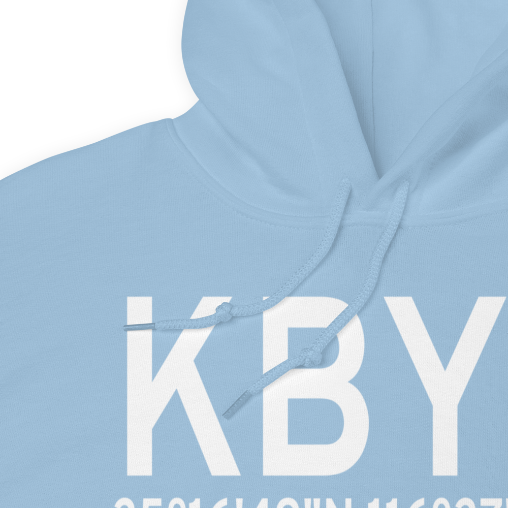 Bicycle Lake Army Air Field (KBYS) ICAO Hoodie Sweatshirt 