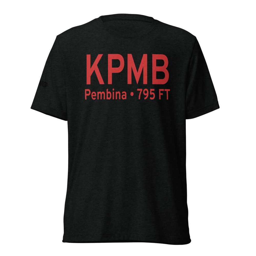 Pembina Municipal Airport (KPMB) ICAO Tri-blend T-Shirt 