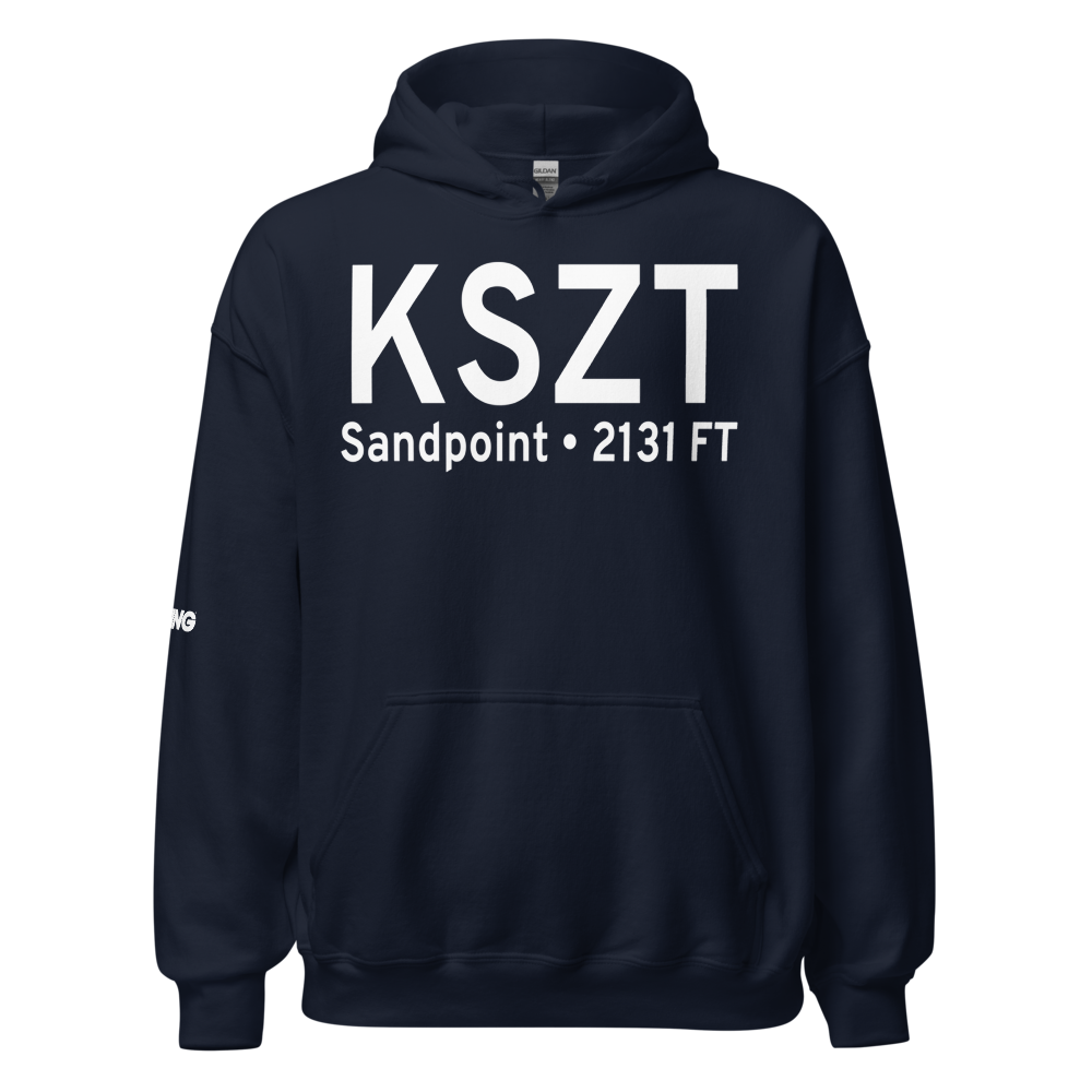 Sandpoint Airport (KSZT) ICAO Hoodie Sweatshirt 