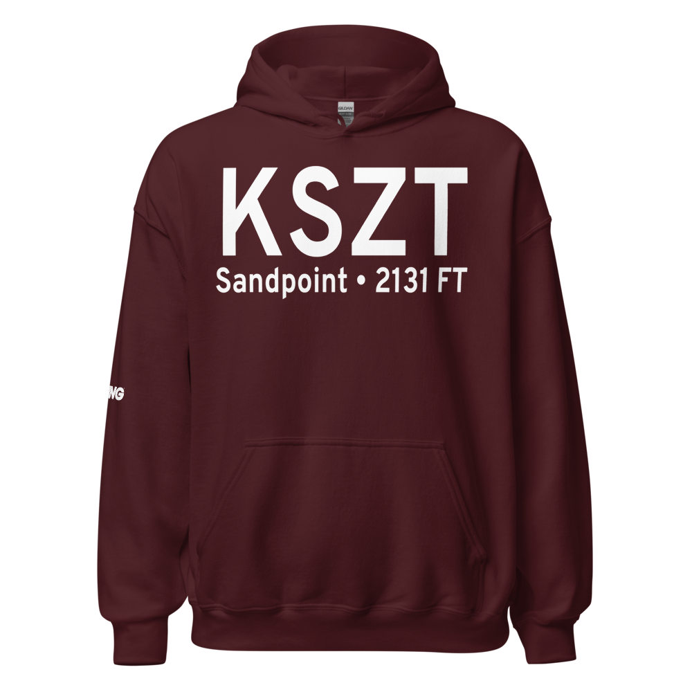 Sandpoint Airport (KSZT) ICAO Hoodie Sweatshirt 