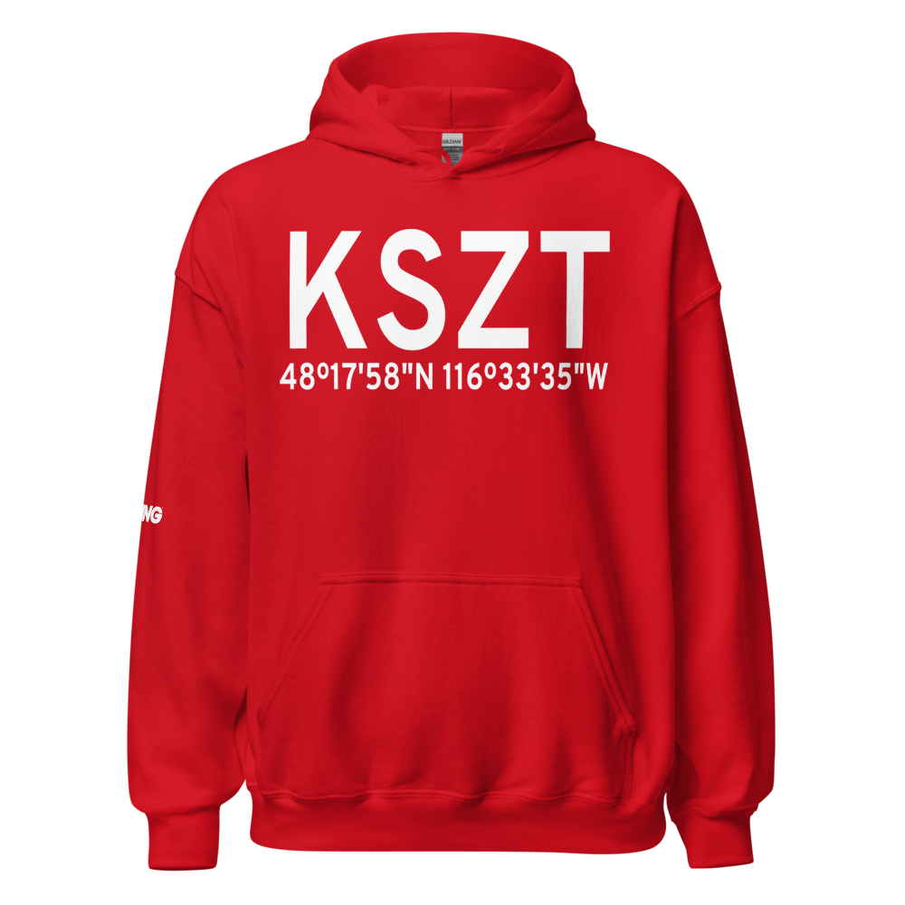 Sandpoint Airport (KSZT) ICAO Hoodie Sweatshirt 