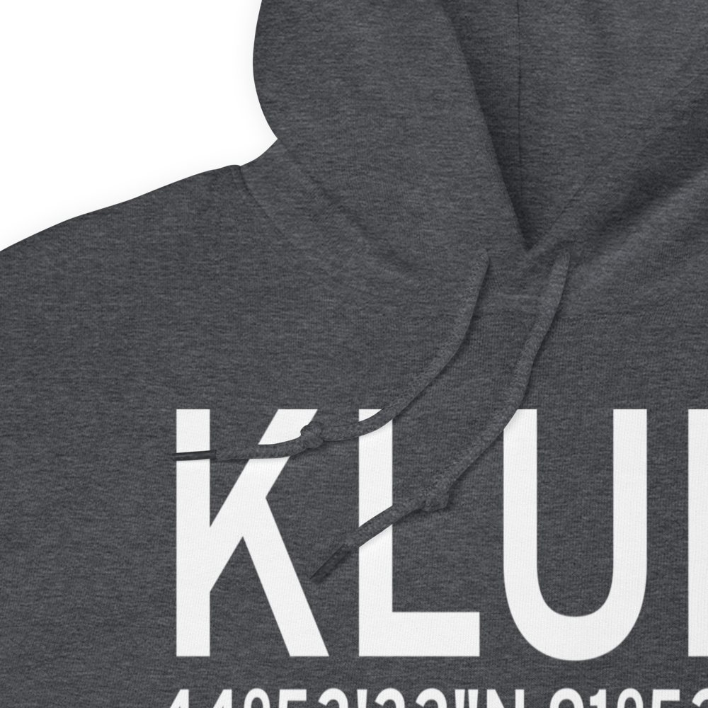 Menomonie Municipal Score Field (KLUM) ICAO Hoodie Sweatshirt 
