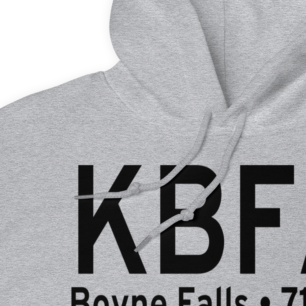 Boyne Mountain Airport (KBFA) ICAO Hoodie Sweatshirt 