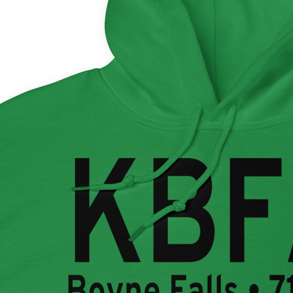 Boyne Mountain Airport (KBFA) ICAO Hoodie Sweatshirt 