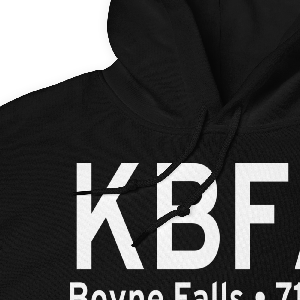 Boyne Mountain Airport (KBFA) ICAO Hoodie Sweatshirt 