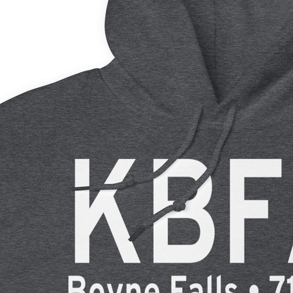 Boyne Mountain Airport (KBFA) ICAO Hoodie Sweatshirt 
