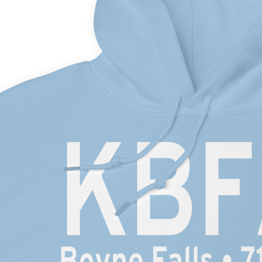 Boyne Mountain Airport (KBFA) ICAO Hoodie Sweatshirt 