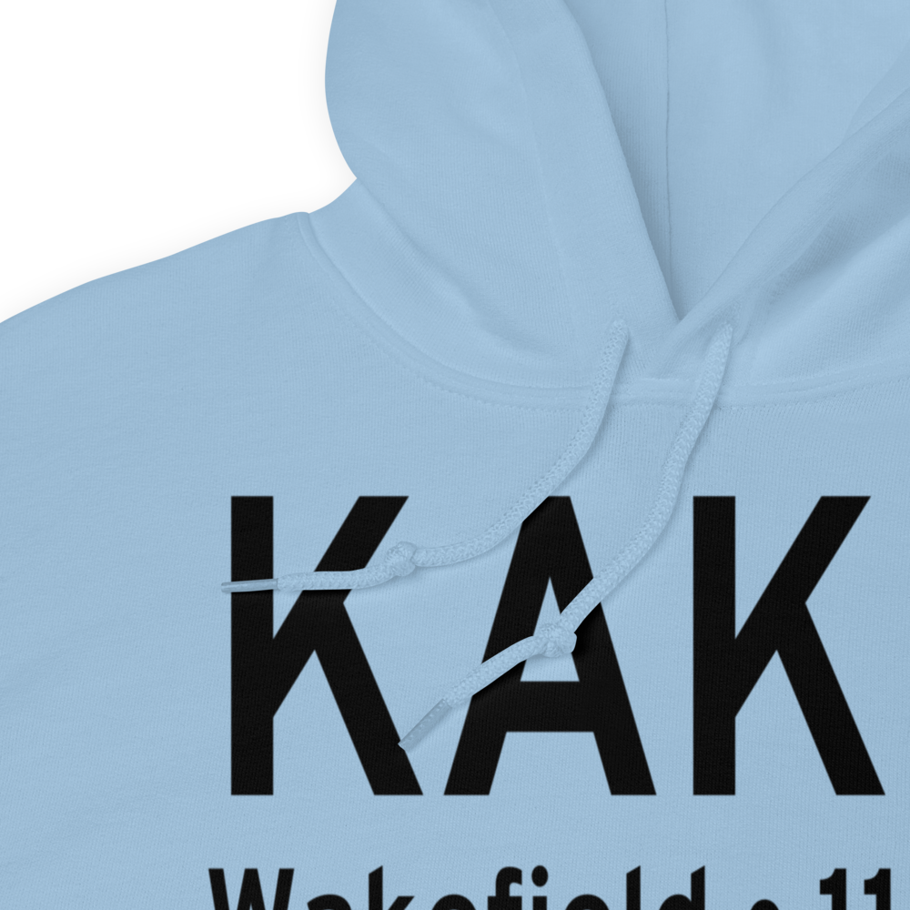 Wakefield Municipal Airport (KAKQ) ICAO Hoodie Sweatshirt 